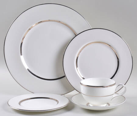 Platinum Silk 5 Piece Place Setting