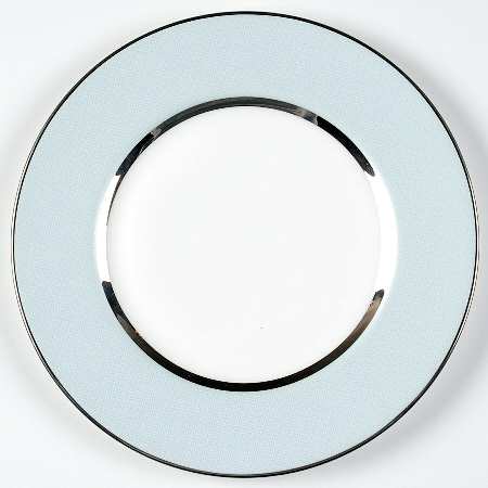 Platinum Silk Accent Luncheon Plate