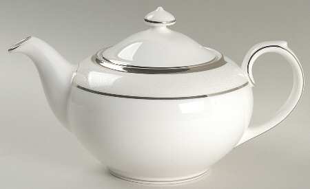 Platinum Silk Teapot & Lid
