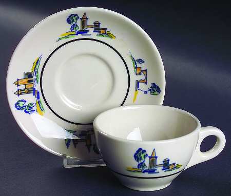 ROJ233 Flat Cup & Saucer Set