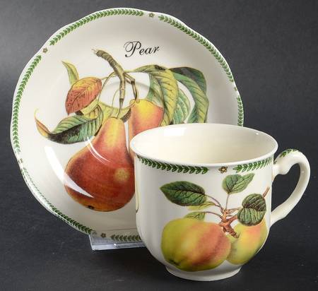 Botanical Fruit Flat Cup & Saucer Set