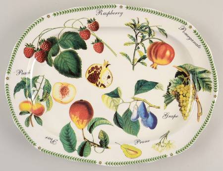 Botanical Fruit 14" Oval Serving Platter