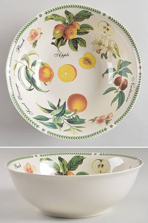 Botanical Fruit 9" Round Vegetable Bowl