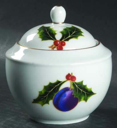 Evesham Holiday Sugar Bowl & Lid