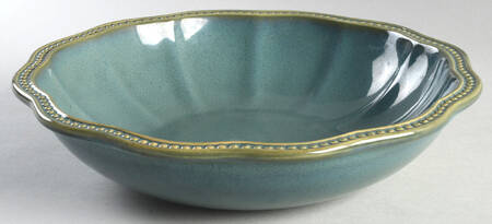 Hobnail Green 11" Large Salad Serving Bowl