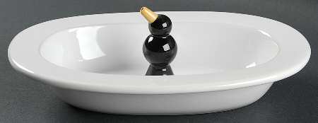 Terence Conran Albion 9" Pie Baking Plate with Pie Bird