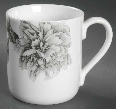 Black Peony Mug
