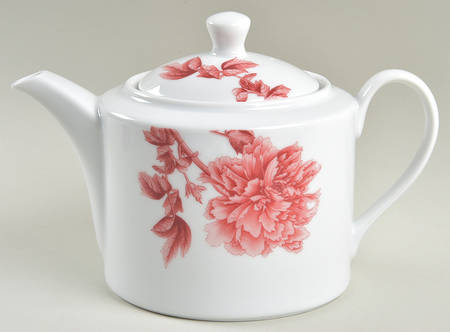 Red Peony Teapot & Lid
