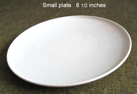 Every Time White Salad Plate