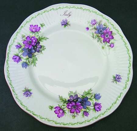 Special Flowers (With Month) Salad Plate