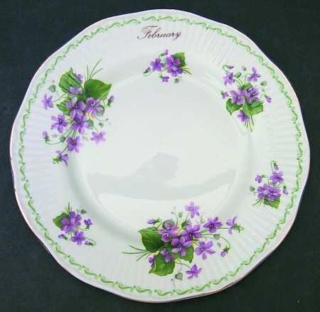 Special Flowers (With Month) Salad Plate