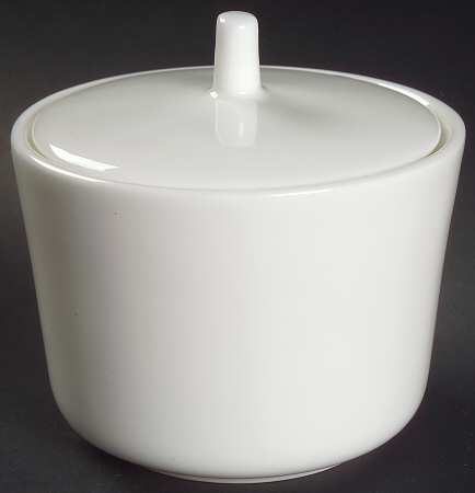 Pure White Sugar Bowl & Lid