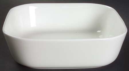 Pure White 6" Square Vegetable Bowl