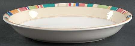 Carnival 10" Oval Vegetable Bowl