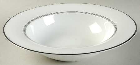 Silver Sonnet Rim Soup Bowl