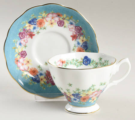 100 Years of Royal Albert Footed Cup & Saucer Set