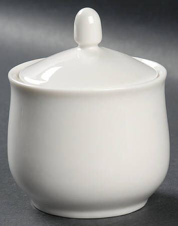 Regency White Sugar Bowl & Lid