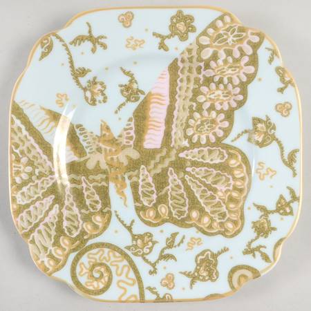 Zandra Rhodes Square Dessert Plate