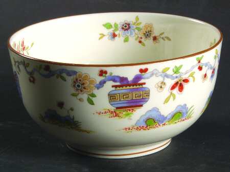 Pekin (Cream Background) Cranberry Bowl
