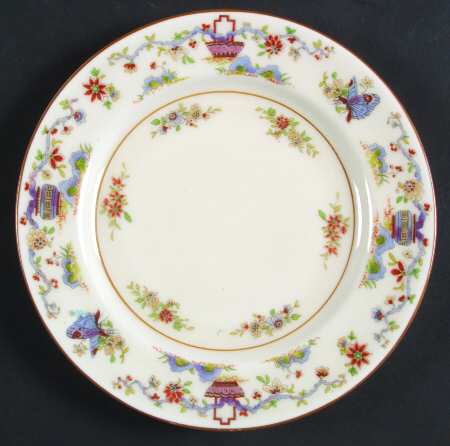 Pekin (Cream Background) Dessert/Pie Plate