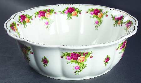 Old Country Roses (Golden Pearl) 9" Round Vegetable Bowl