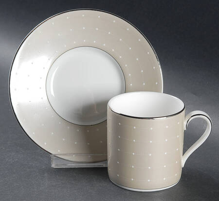 Etoile Platinum Espresso Cup and Saucer Set
