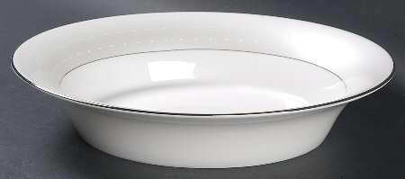 Etoile Platinum 10" Oval Vegetable Bowl