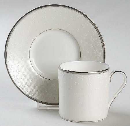 Pointe d'Esprit Espresso Cup and Saucer Set