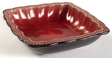 Hobnail Brown Square Soup/Cereal Bowl