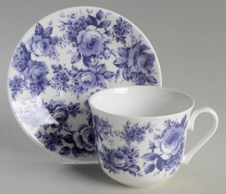 English Chintz Breakfast Cup & Saucer Set