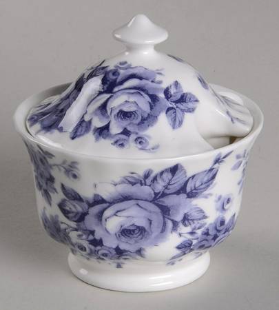 English Chintz Sugar Bowl & Lid