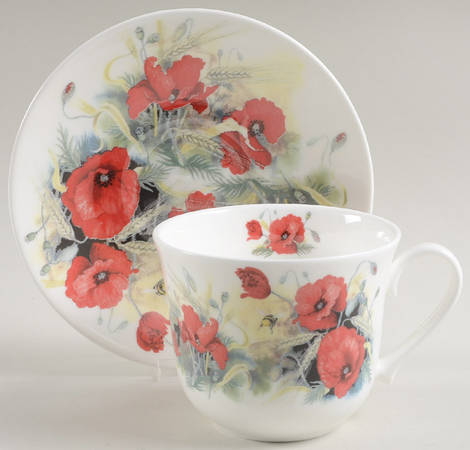 Poppy's Breakfast Cup & Saucer Set