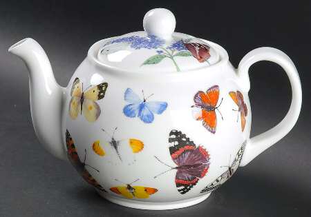 Butterfly Garden Teapot & Lid