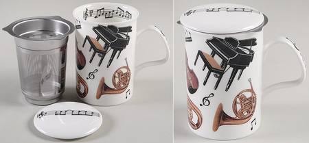 Concert Lancaster Mug & Lid with Metal Infuser