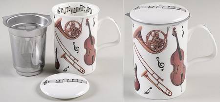 Concert Lancaster Mug & Lid with Metal Infuser