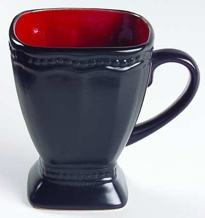 Hobnail Red (Square) Mug