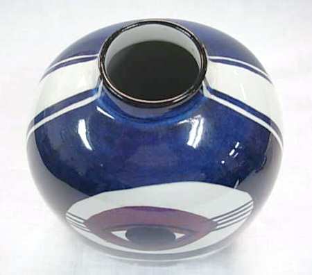 Faience Giftware Blue Faience Eyes Vase - No Box