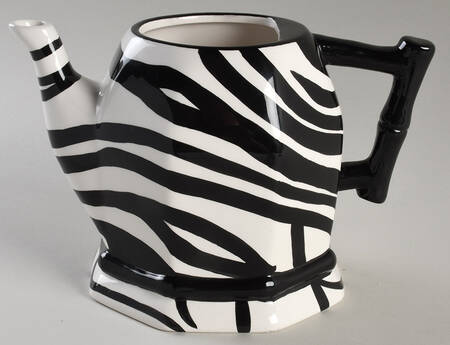 Zebra Teapot No Lid