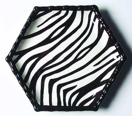 Zebra Salad Plate