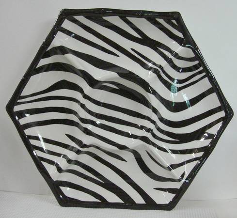 Zebra 1 Piece Chip & Dip