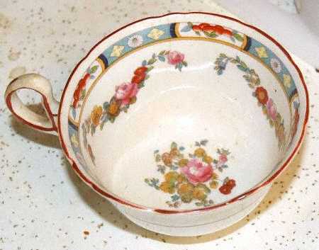 Rose Garland Footed Cup