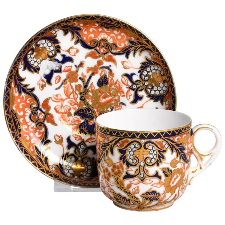 Kings (Older Backstamp) Flat Cup & Saucer Set
