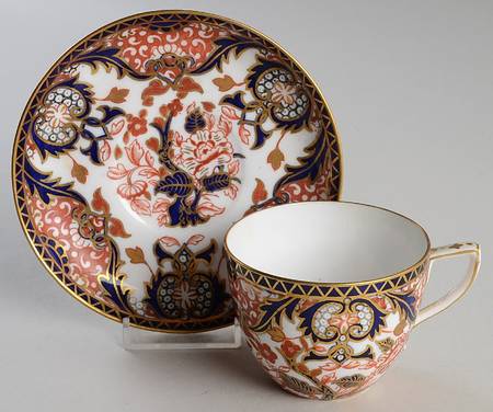 Kings (Older Backstamp) Flat Cup & Saucer Set