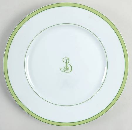 Tropic Green (Monogram) Dinner Plate