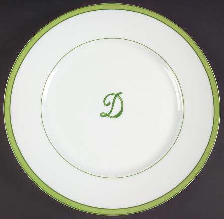 Tropic Green (Monogram) Dinner Plate