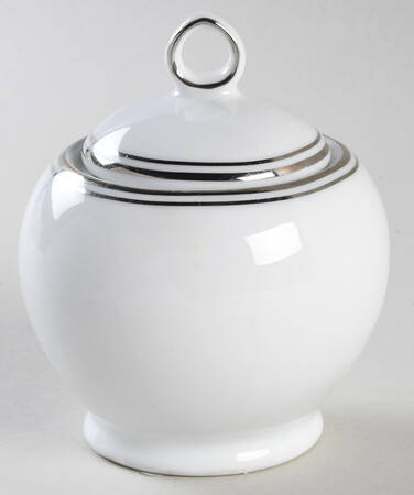 Platinum Charm Sugar Bowl & Lid