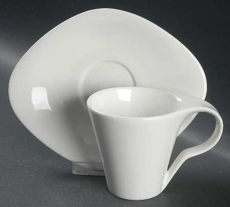 Vanilla Fare Flat Cup & Saucer Set