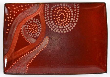 Vanilla Organic Brown 12" Rectangular Serving Platter