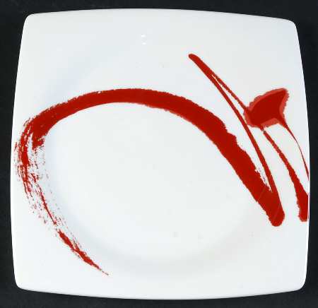 Paint It Red Salad Plate