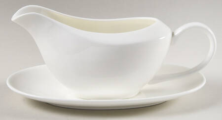 Pure Vanilla Gravy Boat & Underplate